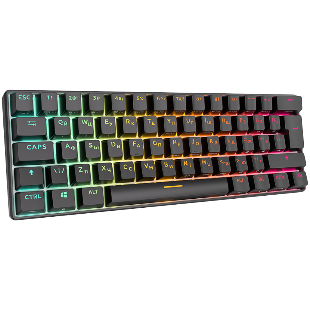 Mechanische Tastatur Royal Kludge 61 Brown Switch schwarz