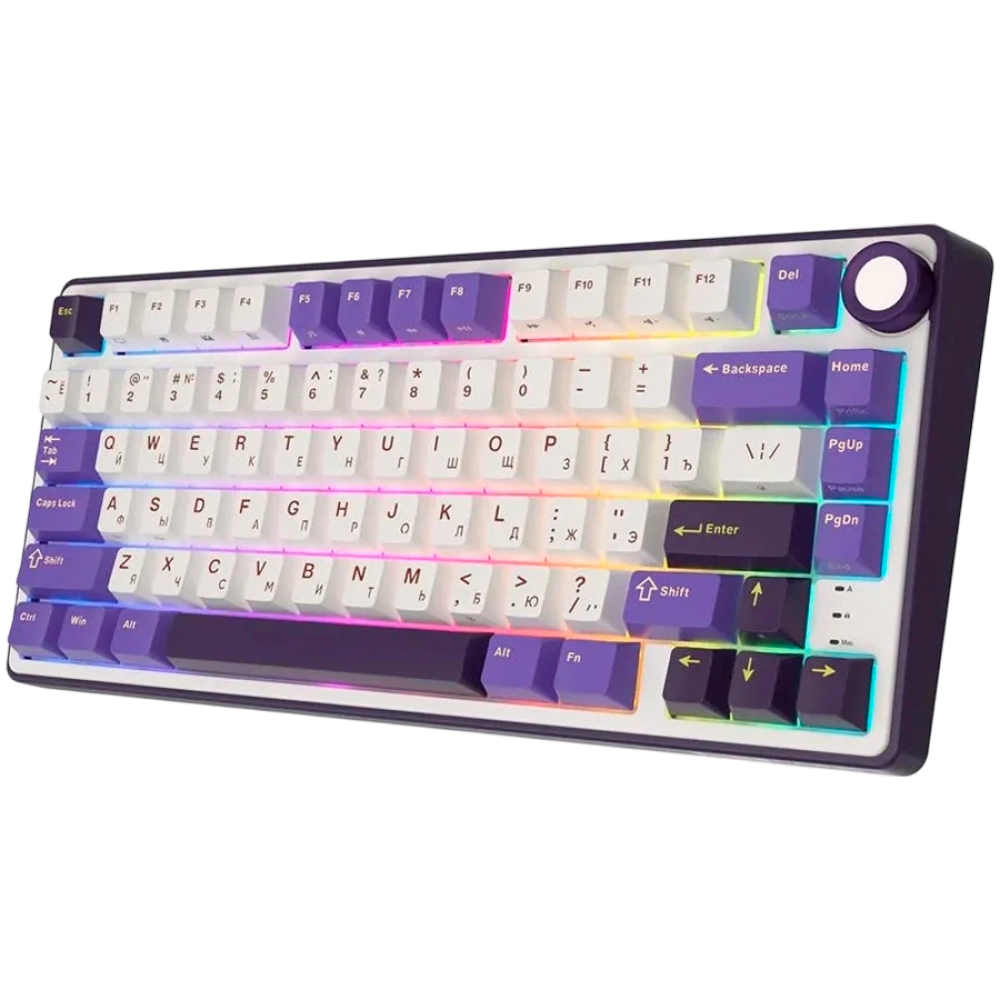Klawiatura gamingowa ROYAL KLUDGE R75 przewodowa z podświetleniem RGB blackberry mousse