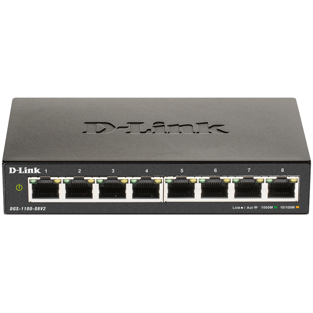 Switch D-LINK 8 Port Gigabit Smart Managed schwarz
