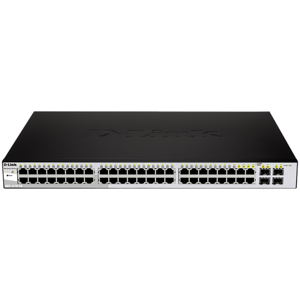 D LINK 48-port Gigabit Switch with 4 Combo SFP Black