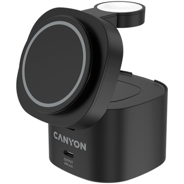 4-in-1 30W Ladestation + 65W USB-C Adapter Canyon OnCharge 405 schwarz