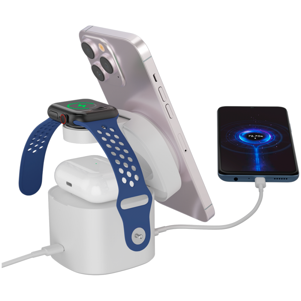 Canyon OnCharge 405 4-in-1 30W Charging Station + 65W USB-C Adapter White