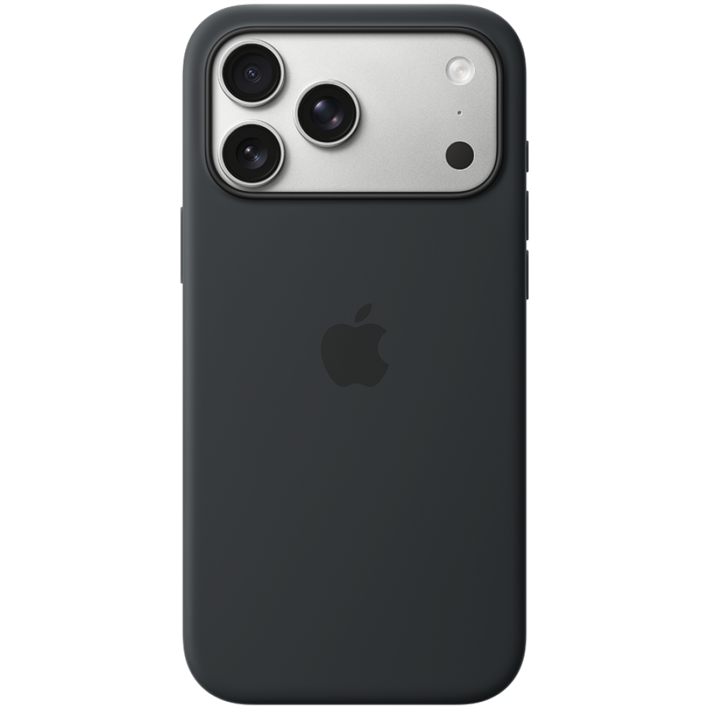 Silikonhülle für iPhone 17 Pro Max mit MagSafe schwarz, Modell A3560