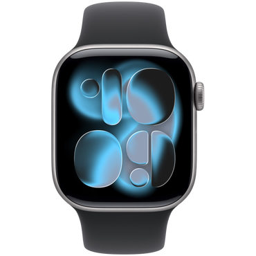 Apple Watch Series 11 GPS 42 mm Space Grey Aluminium z Black Sport Band