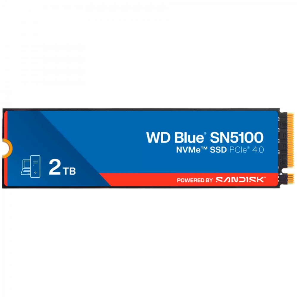 2 TB WD Blue SN5100 PCIe NVMe 4.0 M.2 SSD blue