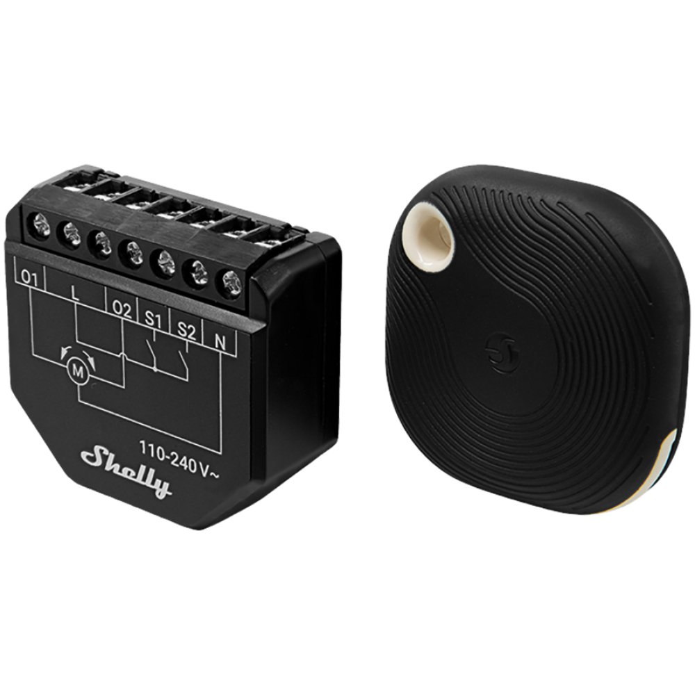 Shelly Shutter roller shutter controller with Tough1 Pack button
