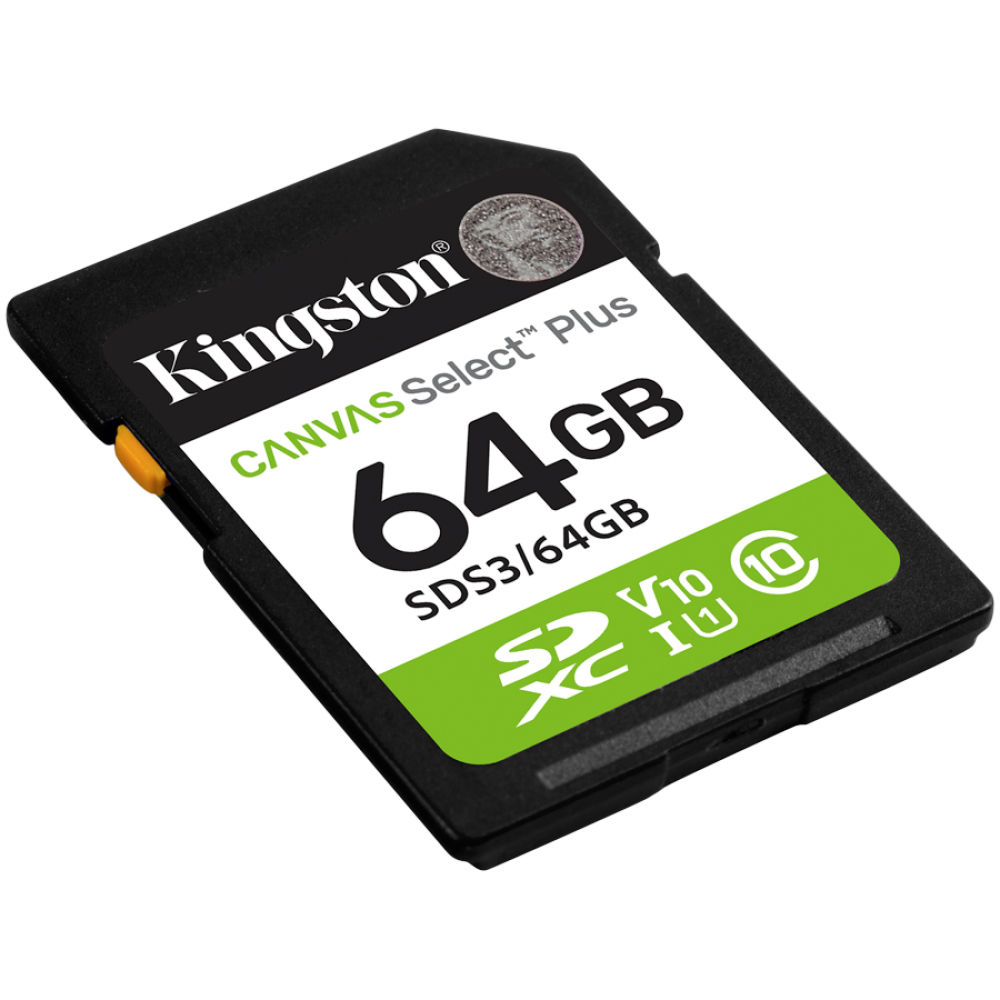 Kingston 64GB SDXC UHS-I Class 10 3D NAND Memory Card