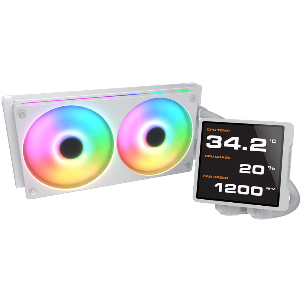 COUGAR Poseidon Vistek Pro ARGB 240 white liquid cooling
