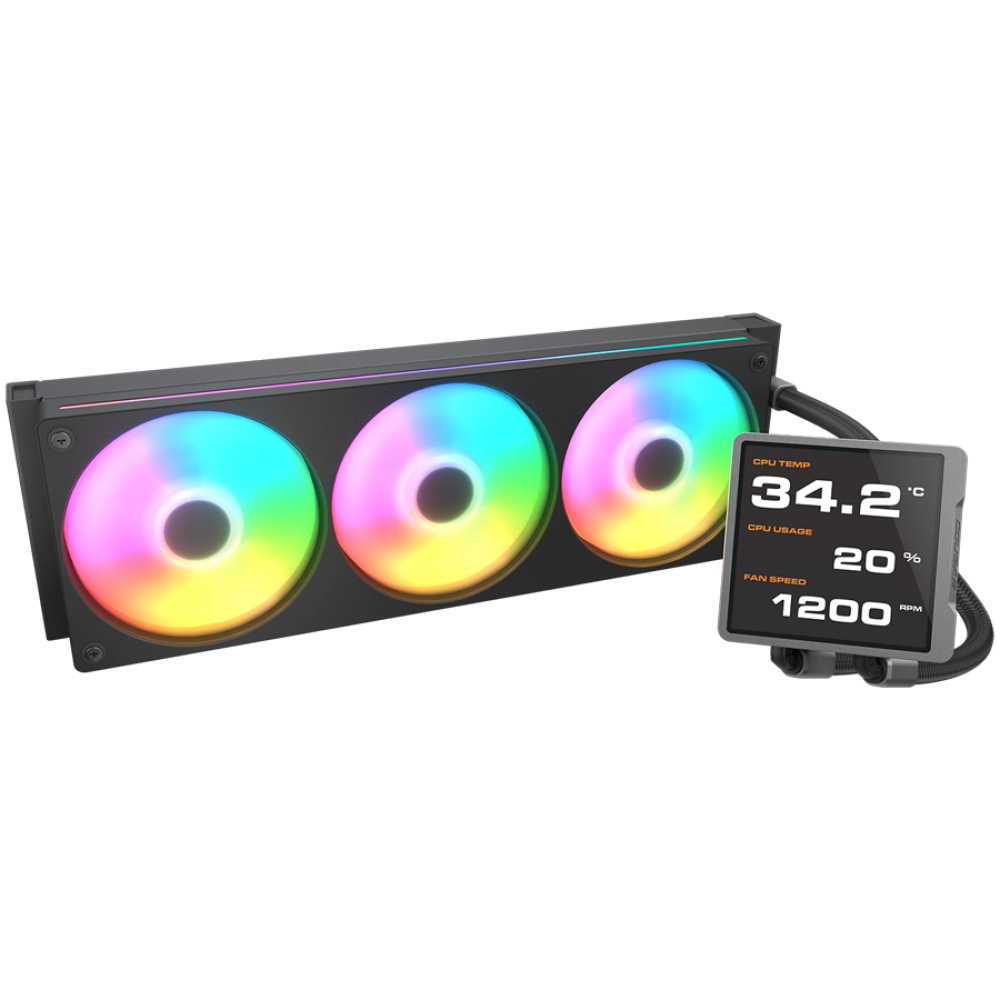 COUGAR Poseidon Vistek Pro ARGB 360 black water cooling