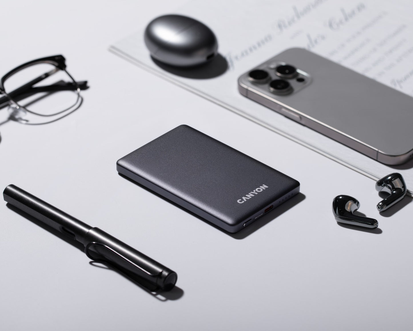 Canyon OnPower 505 Graphite 5000 mAh PD 20W Slim Magsafe Power Bank