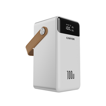 Powerbank 60000 mAh PD 100W Aluminium Canyon OnPower 610 Weiß