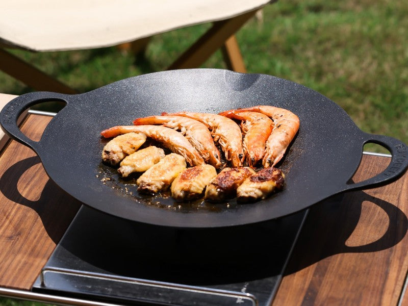 Aluminium-Grillschale 36 cm Buydeem CP101 schwarz