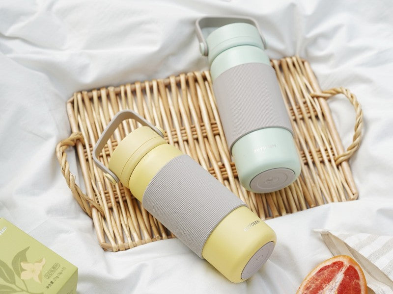 Buydeem CD1011 Thermos with Infuser 400 ml Pastel Yellow