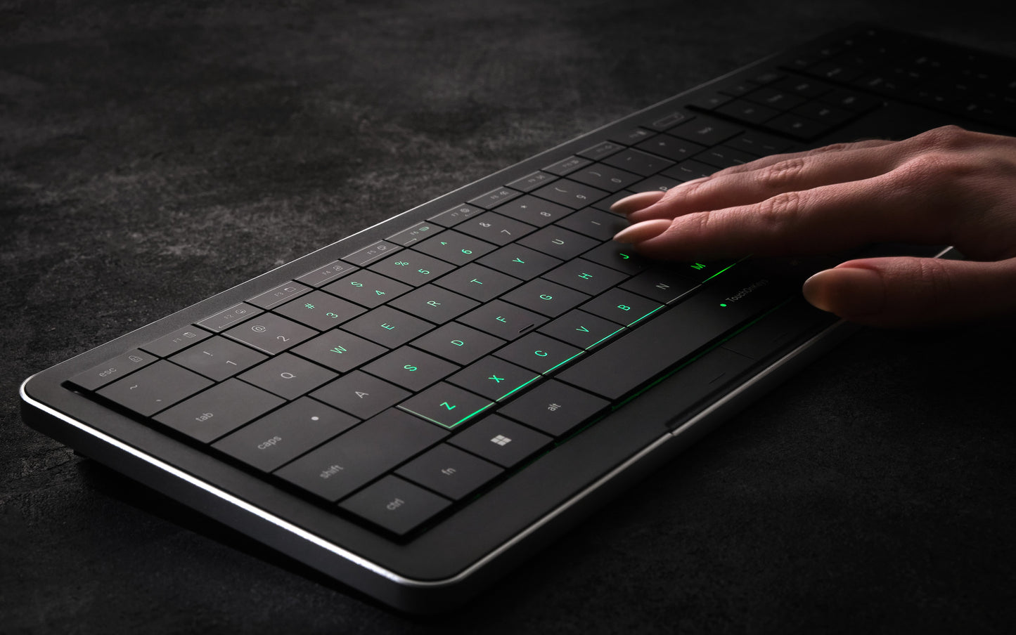CLEVETURA CLVX 1 RGB Touch-Tastatur Windows/MacBook iMac Schwarz