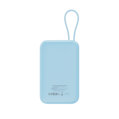 Powerbank 10000 mAh PD 22.5W with cable Canyon OnPower 101 blue