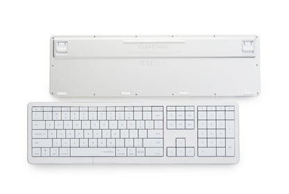 CLEVETURA CLVX 1 RGB Touch-Tastatur MacOS Windows Linux Weiß