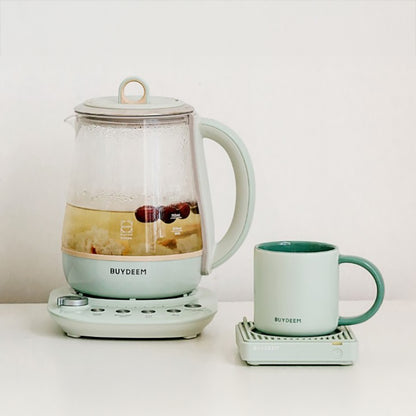 Kubek ceramiczny 300 ml Buydeem CD1018 do kawy i herbaty Pastelowy Zielony