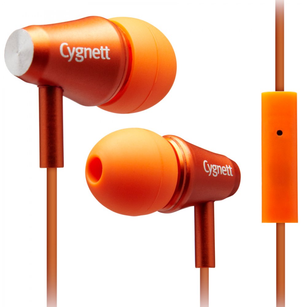 CYGNETT Fusion II Orange Headphones