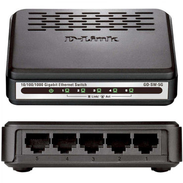 Switch biurkowy D Link 8-portowy czarny