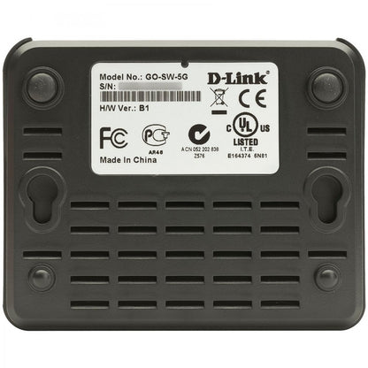 D LINK 5-port 10 Gbps desktop switch black