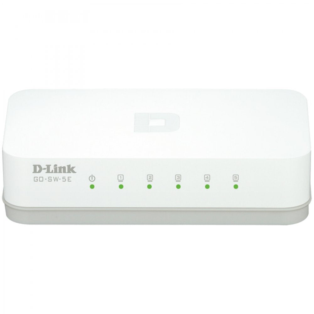 D-LINK 5-port external RJ-45 switch white