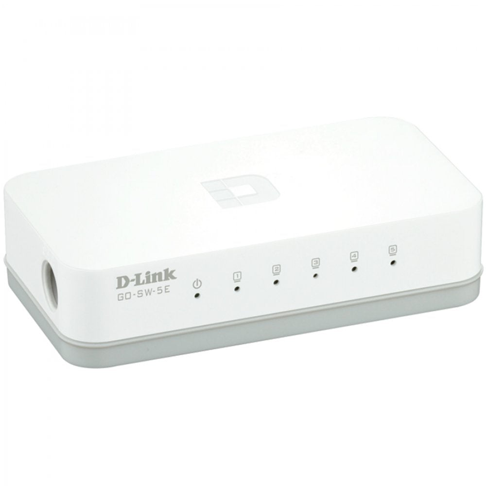 D-LINK 5-port external RJ-45 switch white