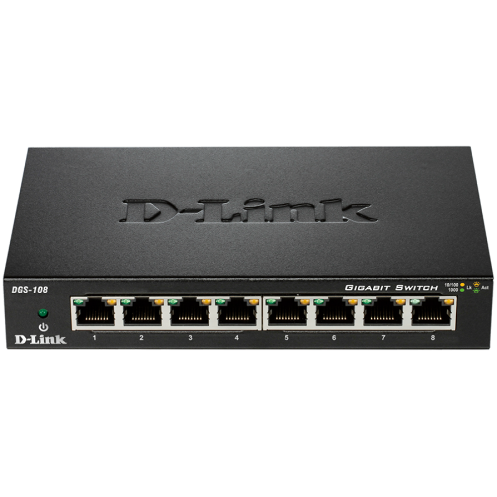 D-LINK 8-Port Gigabit Unmanaged Switch Black