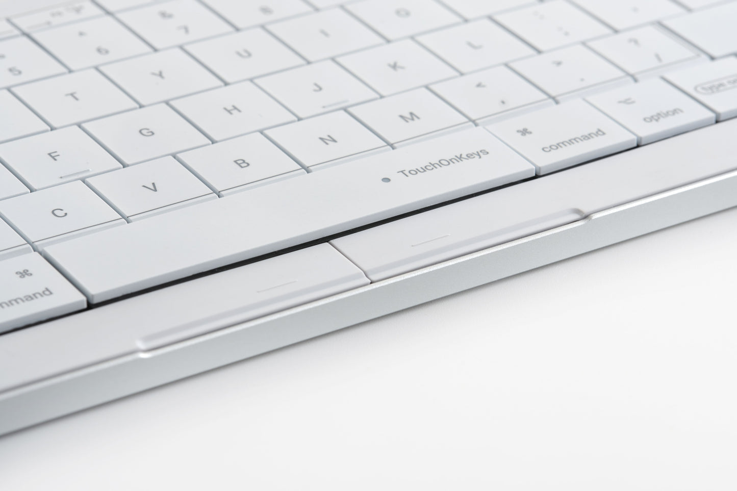 CLEVETURA CLVX 1 RGB Touch-Tastatur MacOS Windows Linux Weiß