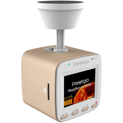 Dashcam PRESTIGIO RoadRunner CUBE FHD 1920x1080 gold/white