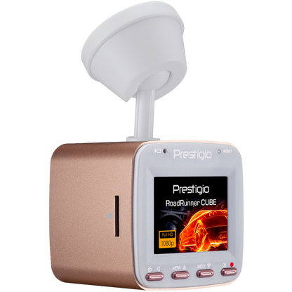 PRESTIGIO RoadRunner CUBE FHD 1920x1080 PKW-Videorekorder Roségold