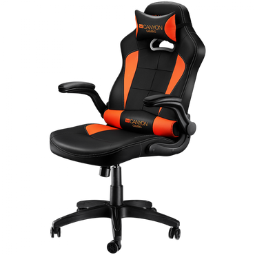 Canyon Vigil Ergonomic Gaming Chair Black and Orange