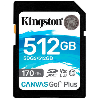 Kingston 512 GB SDXC Class 10 UHS-I U3 V30 Speicherkarte schwarz