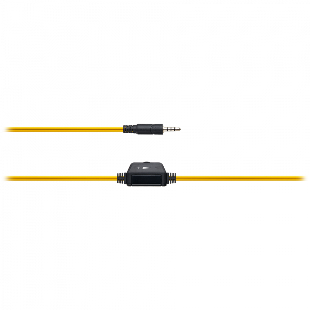PC headset with microphone 2m Canyon HSC 1 black and yellow