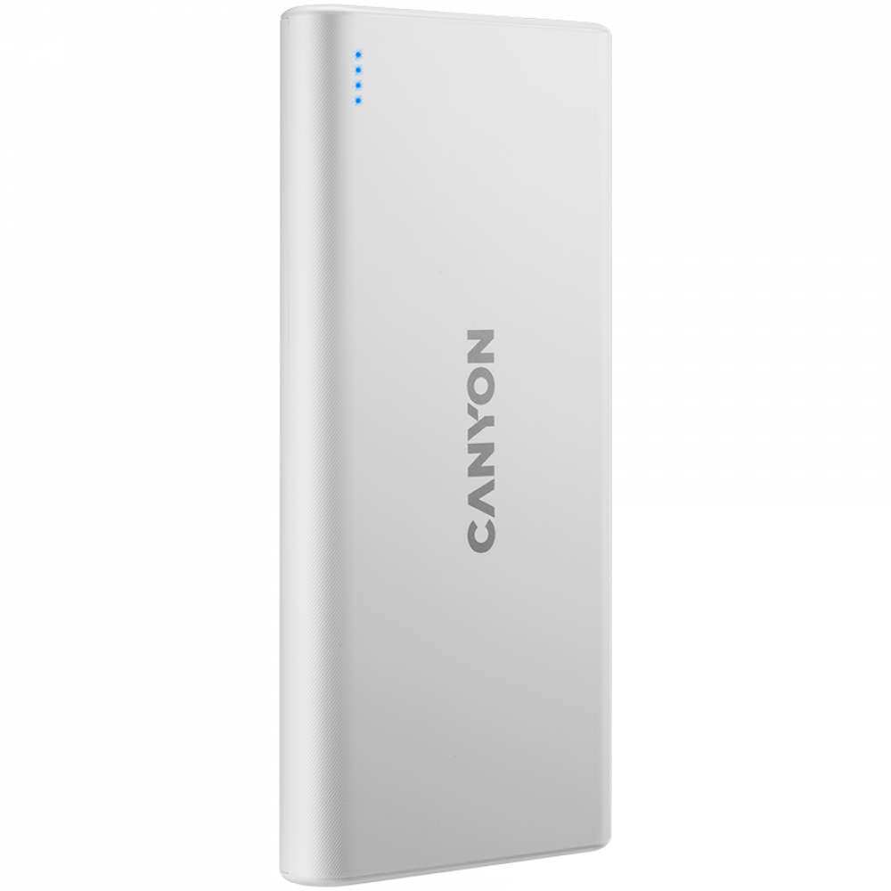 Powerbank 10000 mAh tragbar Canyon PB-106 weiß