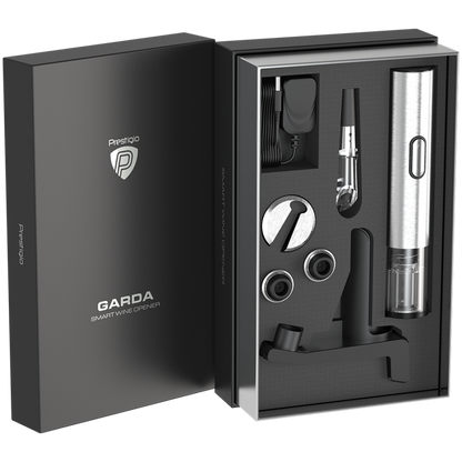 PRESTIGIO Garda Electric Wine Corkscrew, Silver