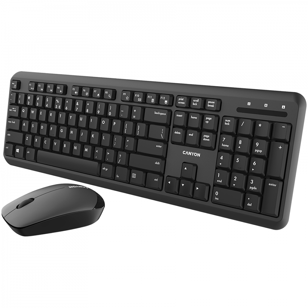 Kabellose Tastatur-Maus-Set Canyon SET-W20 schwarz