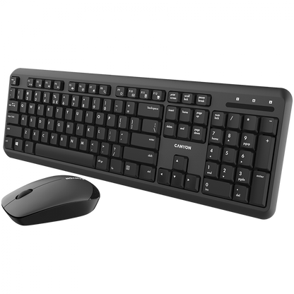 Kabellose Tastatur-Maus-Set Canyon SET-W20 schwarz
