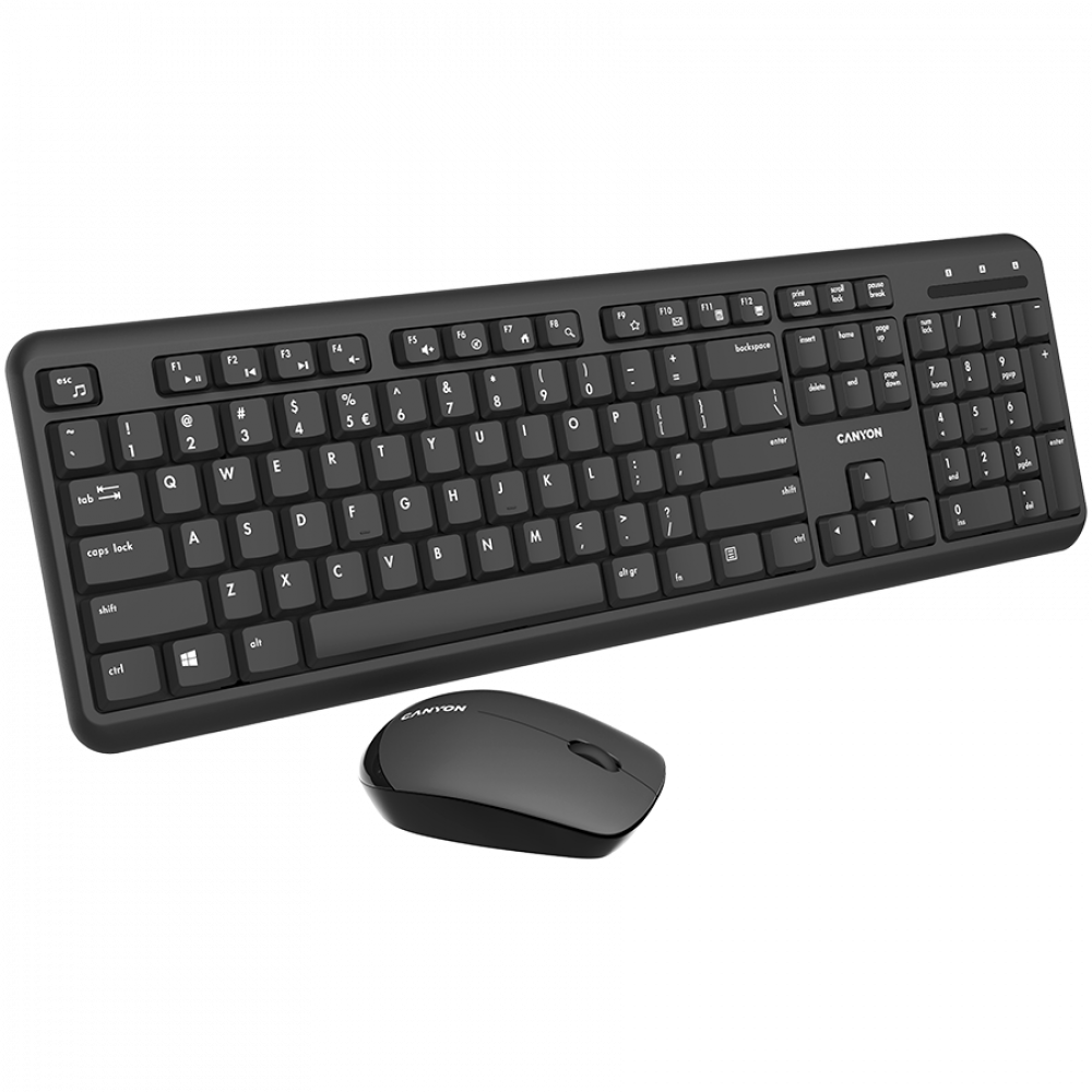 Kabellose Tastatur-Maus-Set Canyon SET-W20 schwarz