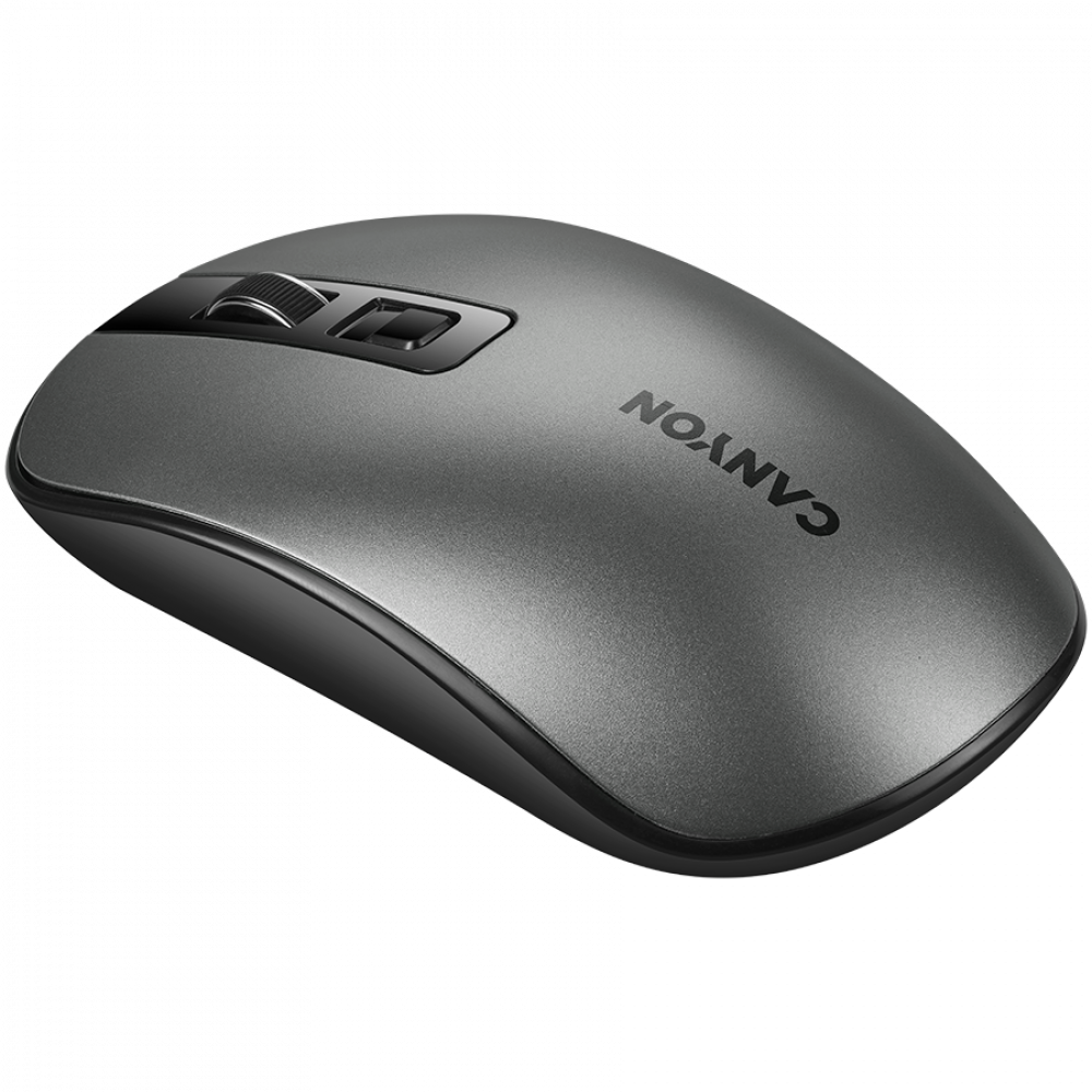 Kabellose, wiederaufladbare ergonomische Maus Canyon MW-18 Dunkelgrau