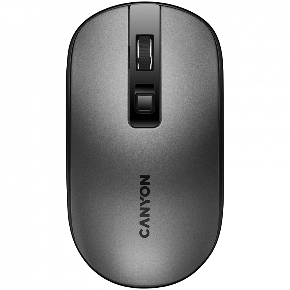 Kabellose, wiederaufladbare ergonomische Maus Canyon MW-18 Dunkelgrau