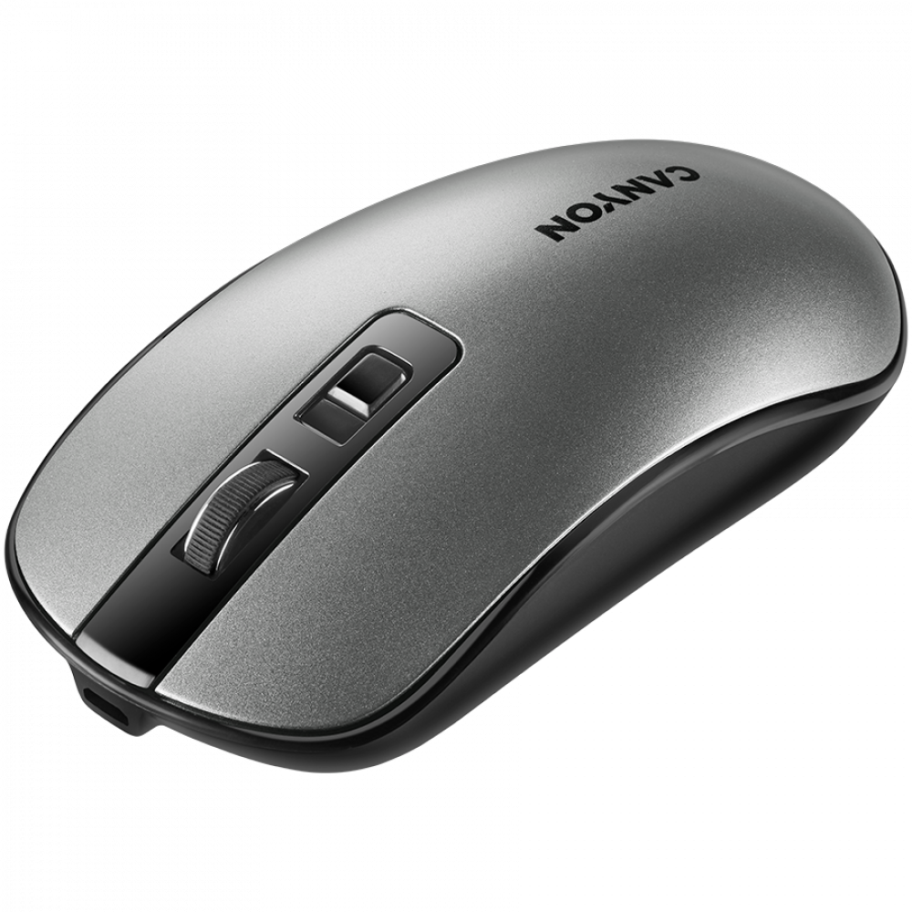 Kabellose, wiederaufladbare ergonomische Maus Canyon MW-18 Dunkelgrau