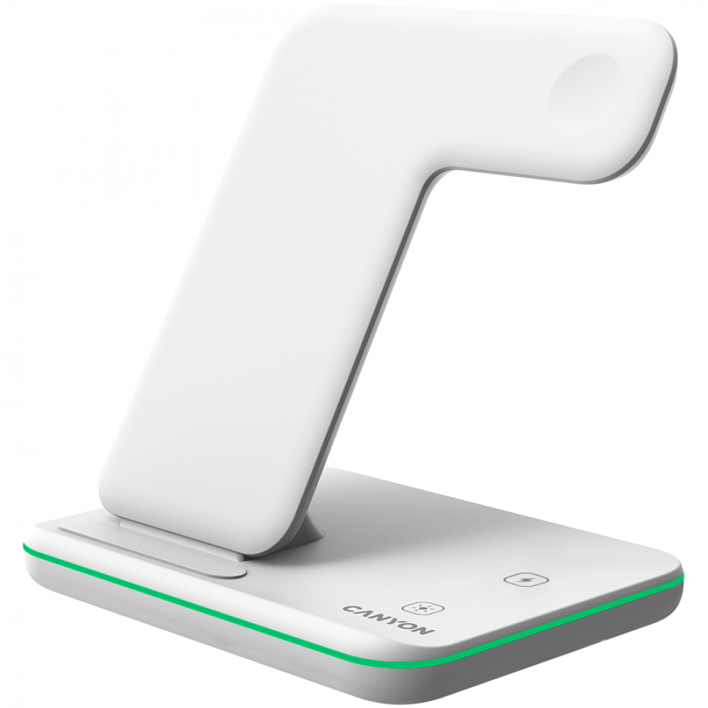 Canyon WS-303 15W 3-in-1 Wireless Charger, white