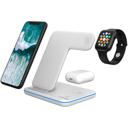 Canyon WS-303 15W 3-in-1 Wireless Charger, white
