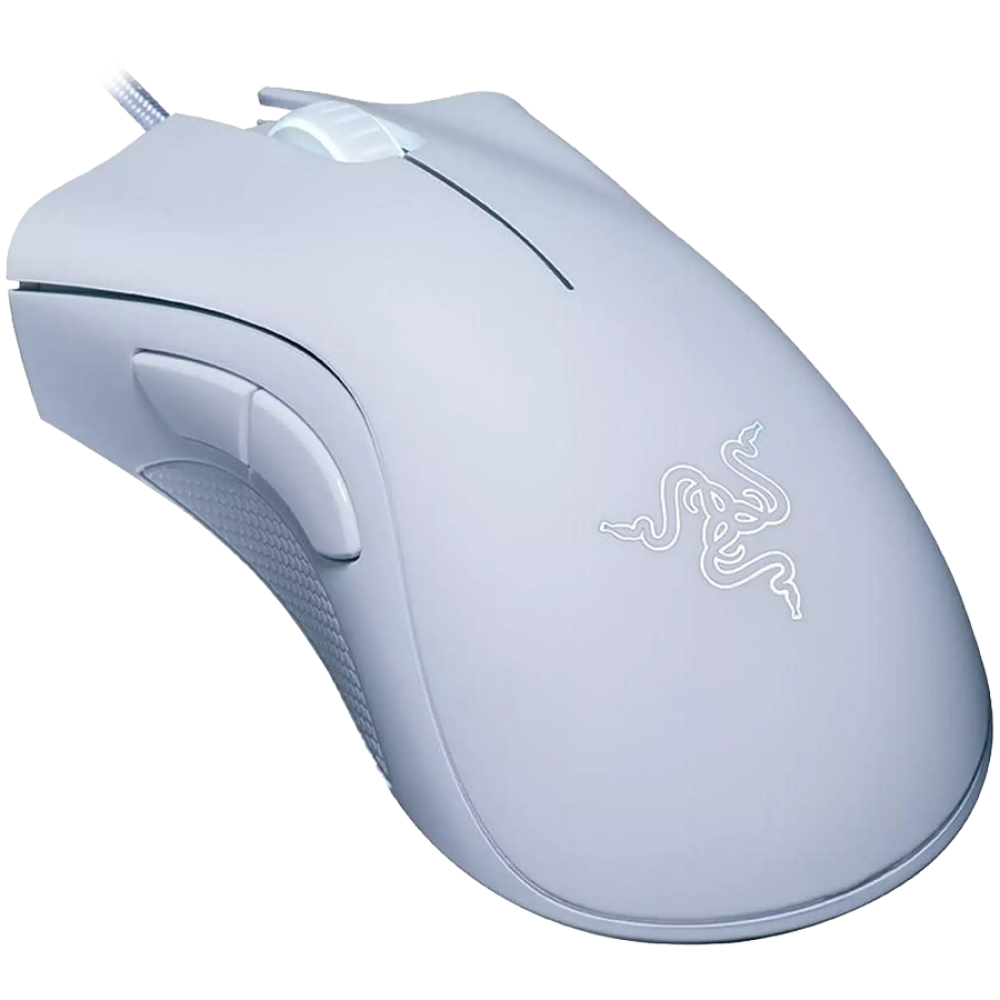 Razer DeathAdder Essential White, Gaming-Maus, 6400 DPI, ergonomisch