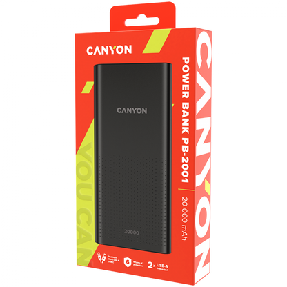 Power bank 20000 mAh Canyon PB 2001 portable black