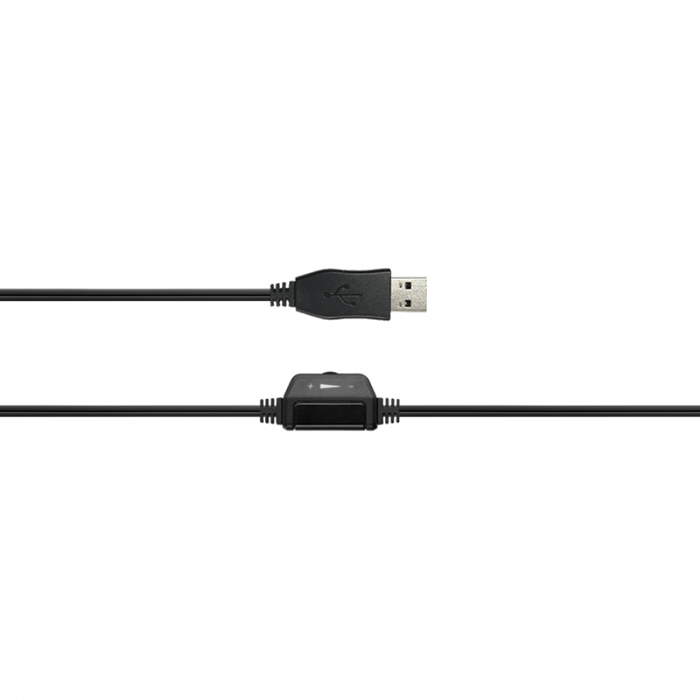 Headset with microphone 2 m for PC Canyon CHSC-1 black