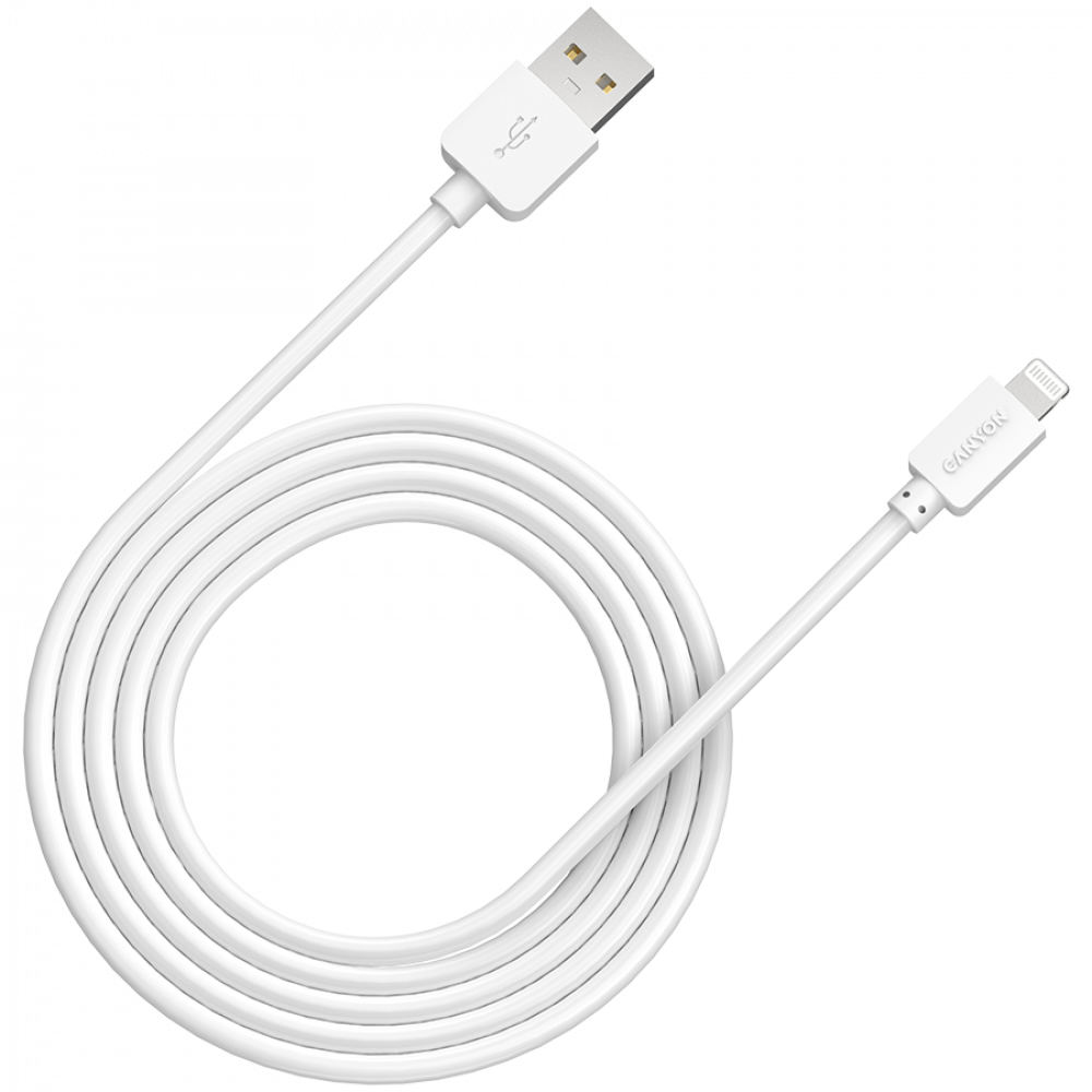 Canyon CFI-1 USB to Lightning 5W 1m charging cable white