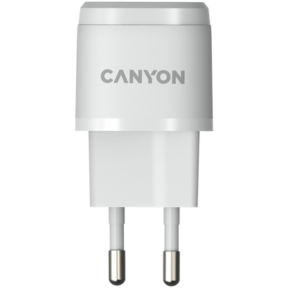 Ładowarka sieciowa 20W PD USB-C do telefonu Canyon H-20-05 biała