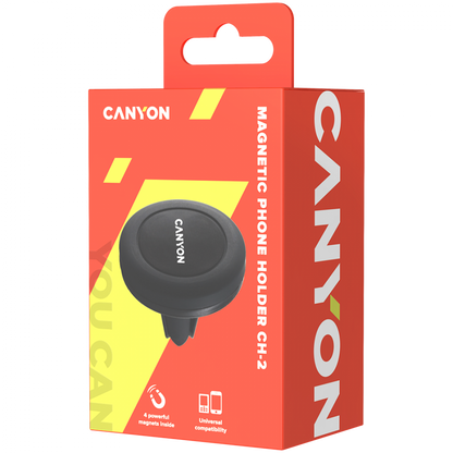 Uchywyt na telefon magnetyczny do samochodu Canyon CH-2 czarny