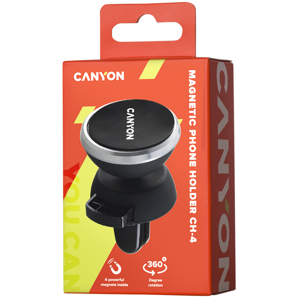 Magnetische KFZ-Telefonhalterung Canyon CH-4 schwarz